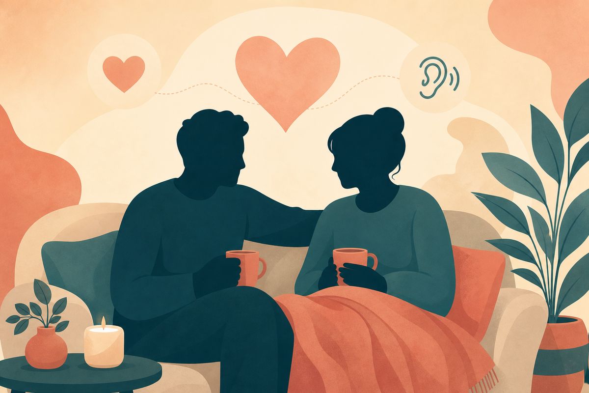 Illustration : Mucoviscidose et vie de couple : communiquer et s'entraider